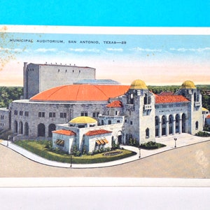 Municipal Auditorium San Antonio Postcard