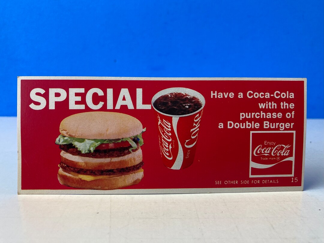 Quick's Hamburgers Coca Cola Coupon OKC - Etsy