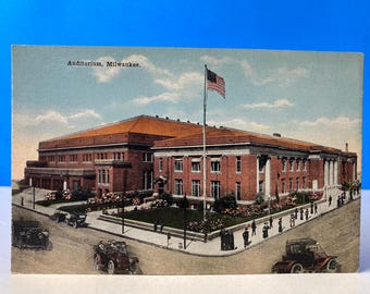 Auditorium Milwaukee Postcard