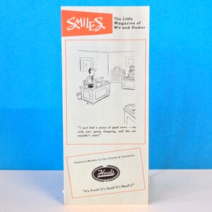 Smiles The Little Magazine Of Wit And Humor Hood&#39;s Dairy Brochure