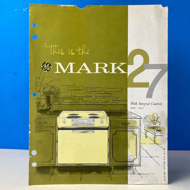 Ge Ranges Ap Stylebook Vintage Ge Electric Stove - Etsy