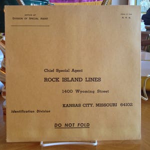 Rock Island Lines Envelope
