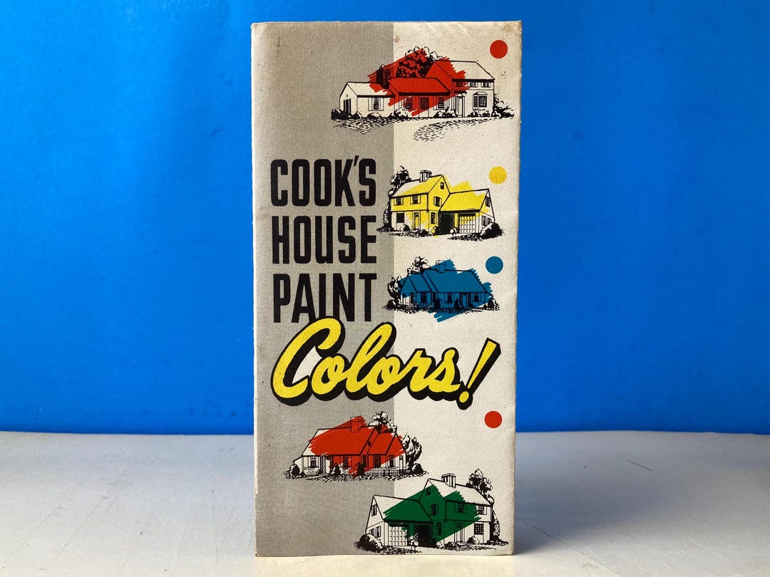 Cook's House Paint Colors Samples Brochure - Etsy