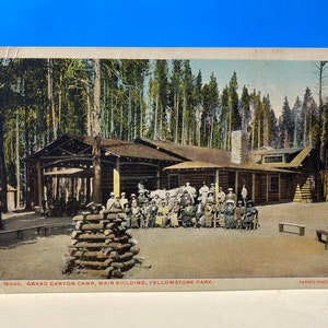 Camp du Grand Canyon Parc de Yellowstone Carte postale