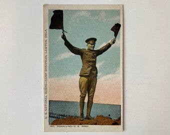 Camp Doniphan Signalling Postcard