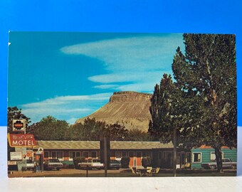 Mesa View Superior Motel Chroom Briefkaart Colorado