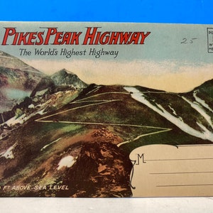 Pikes Peak snelweg souvenir mailer