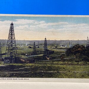 Ölfeld bei Tulsa Postkarte