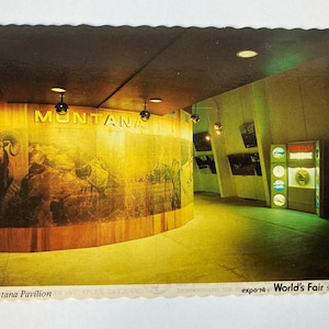 Carte postale du pavillon Expo '74 Montana