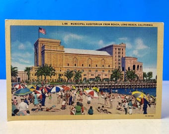 Städtisches Theater von Long Beach Postkarte