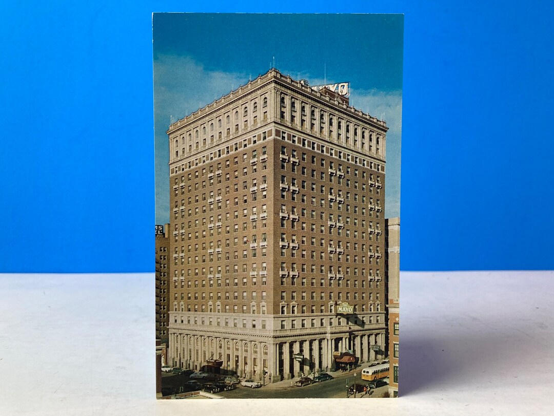 The mayo hotel tulsa oklahoma postcard etsy
