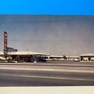 Pines Motel Fresno, Carte postale de Californie