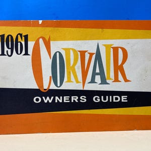 1961 Corvair Owner&#39;s Guide