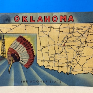 Souvenirmap van Oklahoma