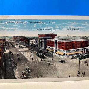 Canal & North Rampart New Orleans Postcard