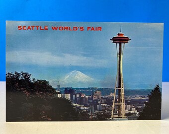 World's Fair Mount Rainier Postcard Seattle