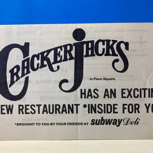 Menú Crackerjacks OKC