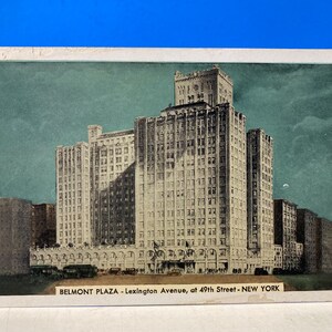 Cartão postal do Hotel Belmont Plaza NYC