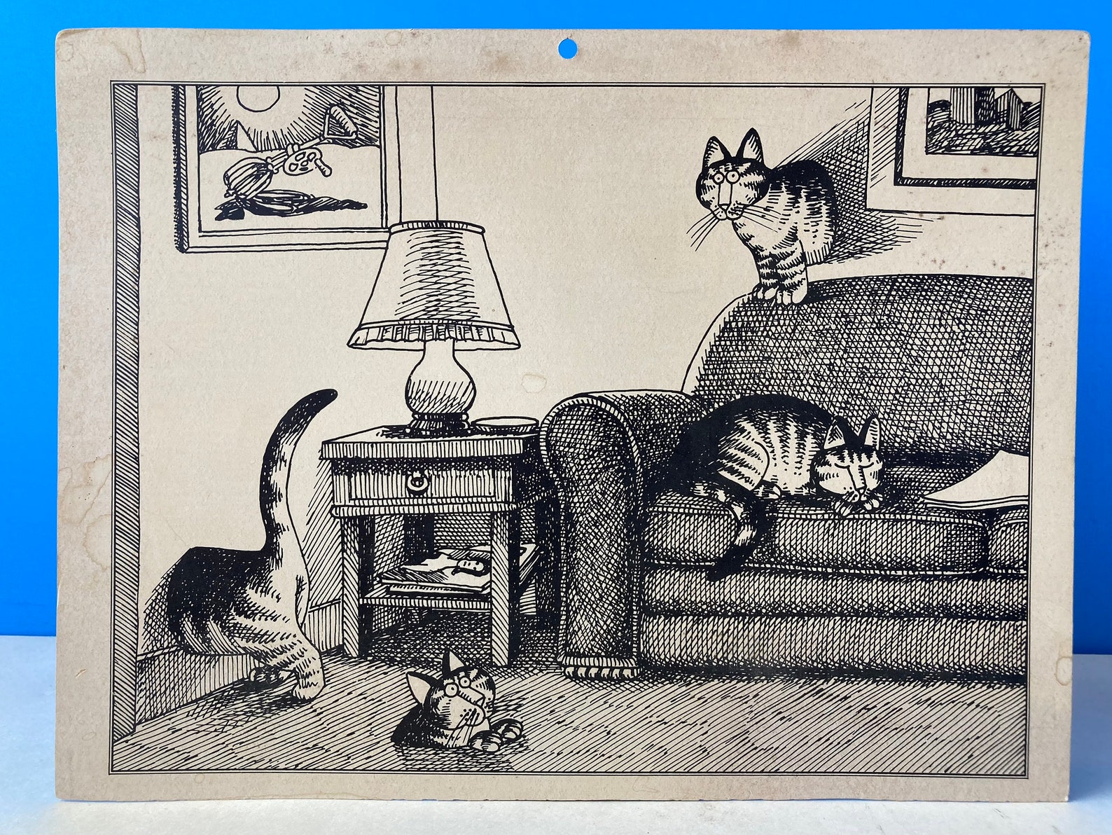 1979 Kliban Cat Calendar Page Etsy