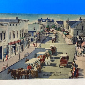Cartão Postal Main Street Mackinac Island