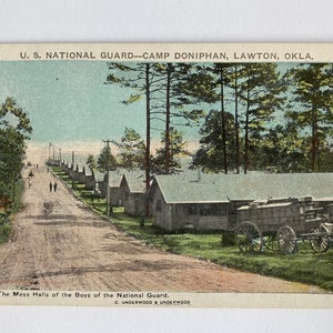 Camp Doniphan Mess Halls Postcard