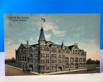 Scottish Rite Tempel Wichita Postkarte