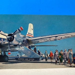 United Air Lines DC-6 & DC-6B Cartolina