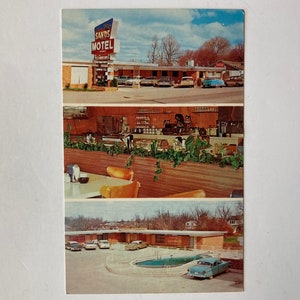 Sands Motel and Restaurant Rogers Arkansas Postcard