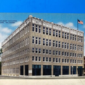 Gilbert Building Ardmore Postcard