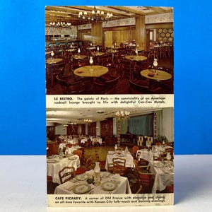 Cartão Postal Le Bistro & Cafe Picardy Hotel Muehlebach Kansas City