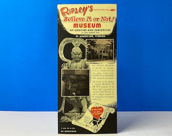 Ripley&#39;s Believe It Or Not Museum St. Augustine Brochure