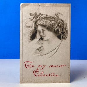 Carte postale vintage pour la Saint-Valentin