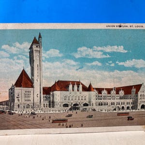 Carte postale 1924 de la gare Union de Kansas City