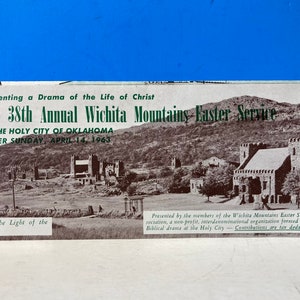 38th Annual Wichita Mountains Easter Service Brochure