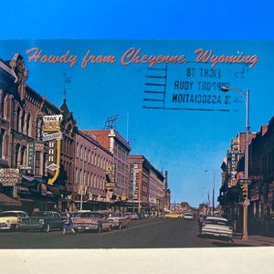 Carte postale Bonjour de Cheyenne, Wyoming