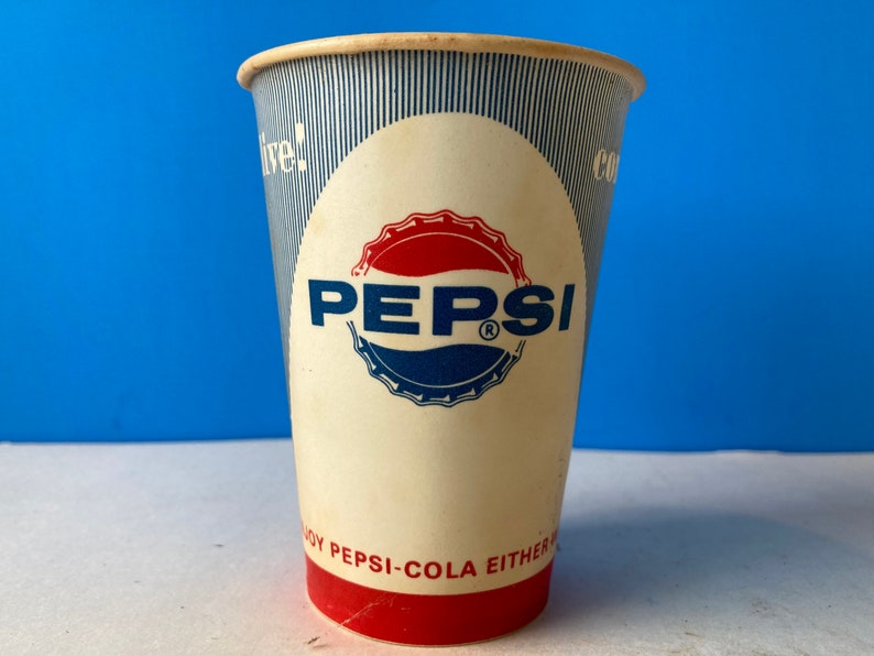 Pepsi Disposable Paper Cup - Etsy