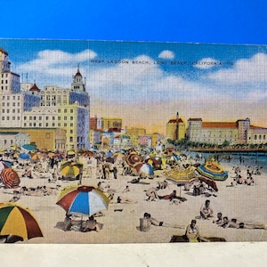 West Lagoon Beach Long Beach briefkaart