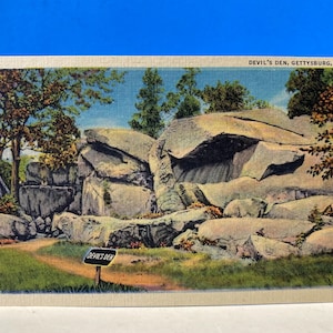 Pocztówka z Gettysburga „Devil's Den”