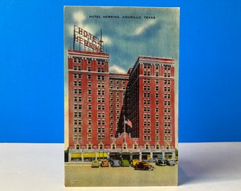 Hotel Herring Amarillo Postcard