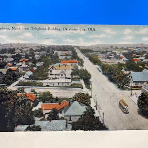 Broadway Norte do edifício do telefone Cartão postal de Oklahoma City 1910
