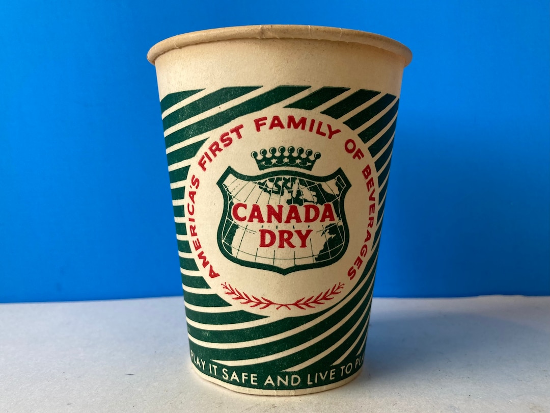 Canada Dry Ginger Ale Disposable Paper Cup Etsy