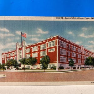 Cartão postal da Central High School de Tulsa