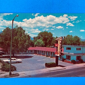 Colorado Springs Motel Chrome Postkarte