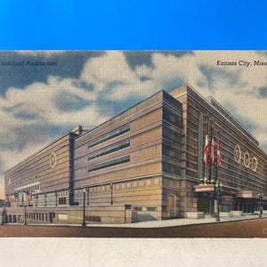Cartão postal do Auditório Municipal de Kansas City