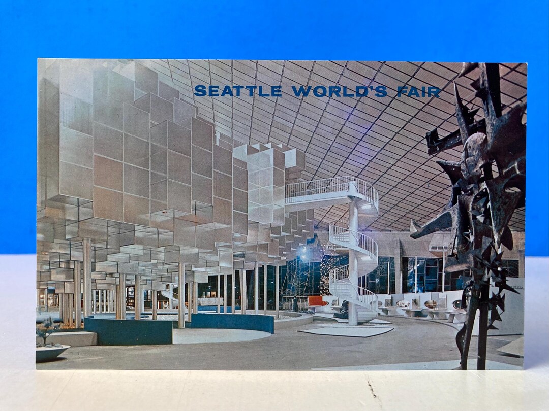 Seattle World's Fair Postcard Interior of Coliseum 21 - Etsy