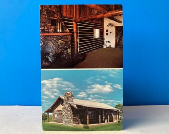 Pine Forest Enterprises Log Cabins Postcard