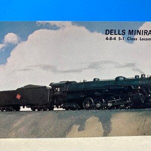 4-8-4 Locomotive de classe S-1 Dells Minirama Carte postale