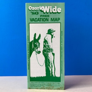 Ozark Wide Vacation Map and Brochure 1980