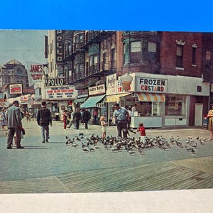 Cartão postal dos pombos de Atlantic City