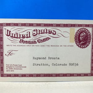 Postkaart Verenigde Staten Briefkaart 1973